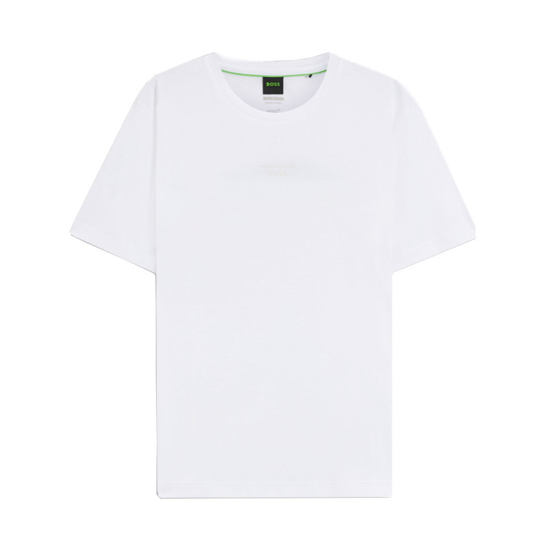 T-shirt Porsche x BOSS en coton mercerisé à imprimé graphique au dos TS_PS Spirit70 Car BOSS blanc