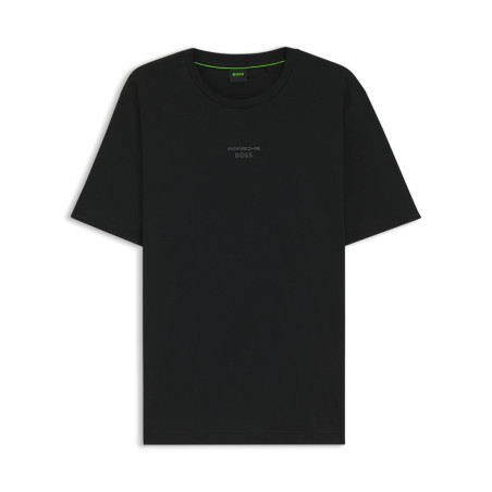 T-shirt Porsche x BOSS en coton mercerisé à imprimé graphique au dos TS_PS Spirit70 Car BOSS noir