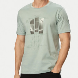 T-shirt BOSS x Porsche TS_PS Spirit70 Homme – Coupe regular en coton mercerisé avec graphismes réfléchissants