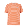 T-shirt Lacoste CLASSIC STRIPED Homme Miami Blossom – T-shirt rayé en coton biologique col rond