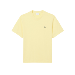 T-shirt Lacoste en coton jersey mi-épais Jaune pastel