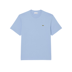 T-shirt Lacoste en coton jersey mi-épais Bleu clair