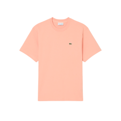 T-shirt Lacoste en coton jersey épais Miami Rose Corail