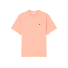 T-shirt Lacoste en coton jersey épais Miami Rose Corail
