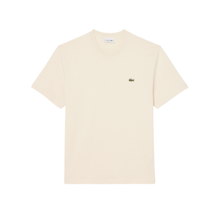 T-shirt Lacoste en coton jersey mi-épais Beige Clair