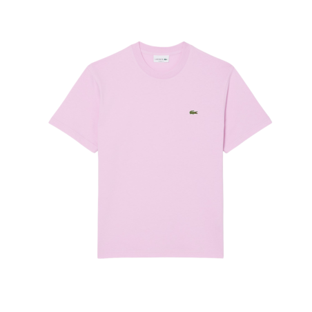 T-shirt Lacoste en coton jersey mi-épais Rose