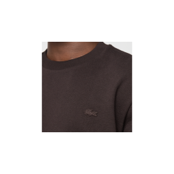 T-shirt Lacoste en coton avec logo brodé Marron| DM’Sports