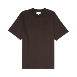 T-shirt Lacoste en coton avec logo brodé Marron