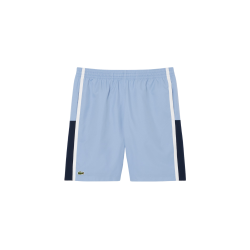 Short Lacoste Tennis en taffetas léger color-block Aphylia/Marine/Blanc