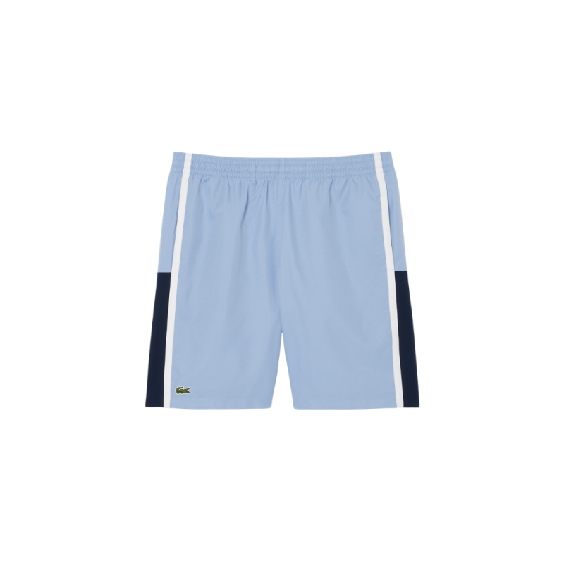 Short Lacoste Tennis en taffetas léger color-block Aphylia/Marine/Blanc