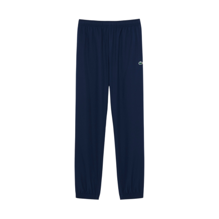 Pantalon de survêtement Lacoste en taffetas diamanté déperlant Marine/Blossom