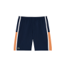 Short Lacoste Tennis en taffetas diamanté color-block Marine/Orange/Blanc| DM’Sports