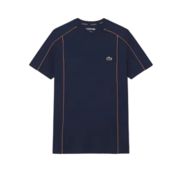 T-shirt Lacoste Sport Ultra Dry Tennis Off Court 2 en polyester recyclé Marine