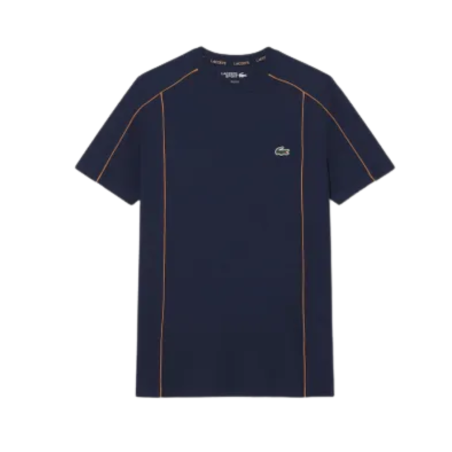 T-shirt Lacoste Sport Ultra Dry Tennis Off Court 2 en polyester recyclé Marine