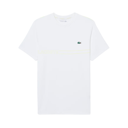 T-shirt Lacoste Sport Ultra Dry technique imprimé Blanc