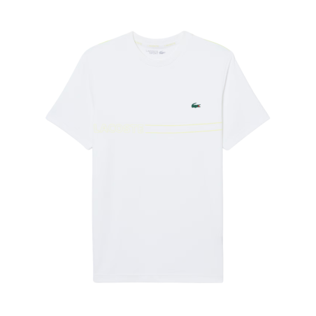T-shirt Lacoste Sport Ultra Dry technique imprimé Blanc | DM’Sports