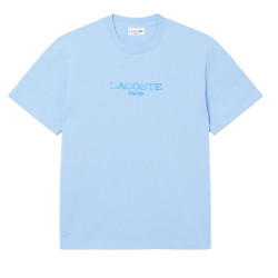 T-shirt classic fit jersey de coton imprimé LACOSTE bleu