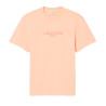 T-shirt classic fit jersey de coton imprimé LACOSTE rose pêche