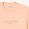 T-shirt classic fit jersey de coton imprimé LACOSTE rose pêche