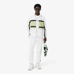 Ensemble survêtement Sport imprimé LACOSTE blanc et vert