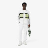 Ensemble survêtement Sport imprimé LACOSTE blanc et vert