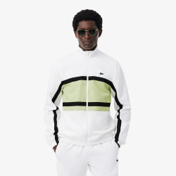 Ensemble survêtement Sport imprimé LACOSTE blanc et vert