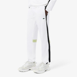 Ensemble survêtement Sport imprimé LACOSTE blanc et vert