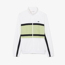 Ensemble survêtement Sport imprimé LACOSTE blanc et vert