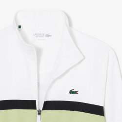 Ensemble survêtement Sport imprimé LACOSTE blanc et vert