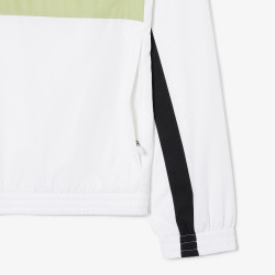 Ensemble survêtement Sport imprimé LACOSTE blanc et vert