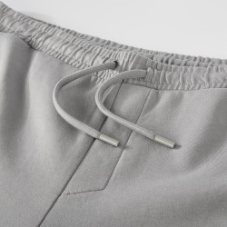Bas de survêtement en coton stretch avec logo Hadiko BOSS gris
