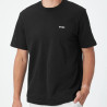 T-shirt en mesh de coton à motif artistique brodé TS_Member Mesh 1 BOSS noir