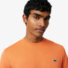 T-shirt Tennis Lacoste Ultra Dry Jacquard Stretch Orange | DMSports