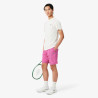 Short Lacoste Sport en taffetas diamanté déperlant Fuchsia