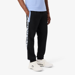 Pantalon de survêtement Lacoste Sport en taffetas diamanté Noir| DM’Sports