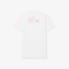 T-shirt Lacoste Sport Ultra Dry en piqué technique liserés Blanc| DM’Sports