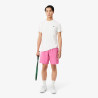 T-shirt Lacoste Sport Ultra Dry en piqué technique liserés Blanc| DM’Sports