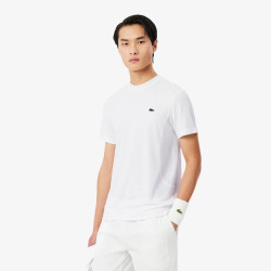 T-shirt Lacoste Tennis x Novak Djokovic en piqué technique respirant Blanc| DM’Sports
