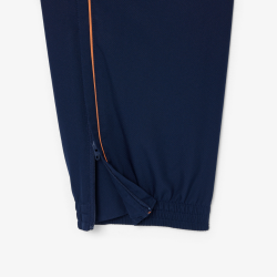 Pantalon de survêtement Lacoste en taffetas diamanté déperlant Marine/Blossom| DM’Sports