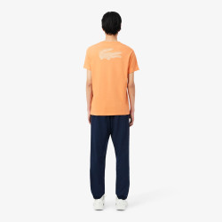 Pantalon de survêtement Lacoste en taffetas diamanté déperlant Marine/Blossom| DM’Sports