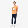Pantalon de survêtement Lacoste en taffetas diamanté déperlant Marine/Blossom| DM’Sports