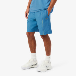 Short Lacoste Sport en taffetas diamanté déperlant Sky Blue | DM’Sports