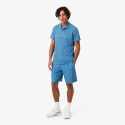 Short Lacoste Sport en taffetas diamanté déperlant Sky Blue | DM’Sports