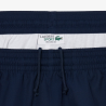 Short Lacoste Tennis en taffetas diamanté color-block Marine/Orange/Blanc| DM’Sports