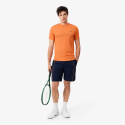 T-shirt Lacoste Sport Ultra Dry technique imprimé Orange