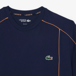 T-shirt Lacoste Sport Ultra Dry Tennis Off Court 2 en polyester recyclé Marine| DM’Sports
