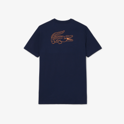 T-shirt Lacoste Sport Ultra Dry Tennis Off Court 2 en polyester recyclé Marine| DM’Sports