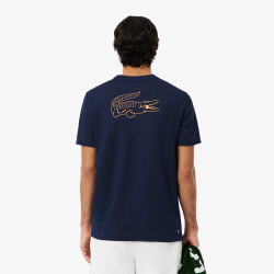 T-shirt Lacoste Sport Ultra Dry Tennis Off Court 2 en polyester recyclé Marine| DM’Sports