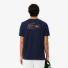T-shirt Lacoste Sport Ultra Dry Tennis Off Court 2 en polyester recyclé Marine| DM’Sports