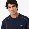 T-shirt Lacoste Sport Ultra Dry Tennis Off Court 2 en polyester recyclé Marine| DM’Sports